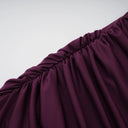 Pulcheria Magenta Lace Bodice Ruched Maxi Dress