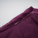 Pulcheria Magenta Lace Bodice Ruched Maxi Dress