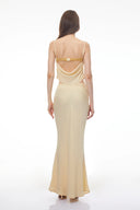 Savannah Yellow Ruched Top & High Waisted Skirt Set