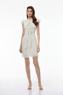 Felicia White Ruffled Tulle Top & Skirt Set