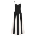 Sybil Two Tone Contrast Maxi Dress