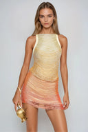 Fedde Hayley Fringe Mini Dress