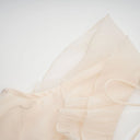 Darya V Neck Ruffle Mini Dress In Neutrals