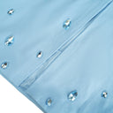 Sabine Blue Crystal Embellished Maxi Gown
