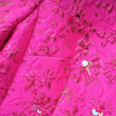 Ceriselle Floral-Appliqué Embellished Mini Dress in Pink