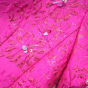 Ceriselle Floral-Appliqué Embellished Mini Dress in Pink
