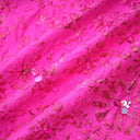 Ceriselle Floral-Appliqué Embellished Mini Dress in Pink
