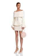 Faux-fur Jacket & Skirt Matching Set