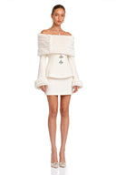 Faux-fur Jacket & Skirt Matching Set