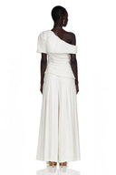 Aeris Creased Top & Trousers Matching Set in White