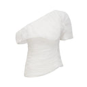 Aeris Creased Top & Trousers Matching Set in White