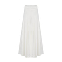 Aeris Creased Top & Trousers Matching Set in White