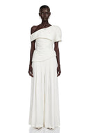 Aeris Creased Top & Trousers Matching Set in White