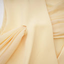 Olesya Yellow Draped Cape Top & Trousers Set