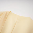 Olesya Yellow Draped Cape Top & Trousers Set