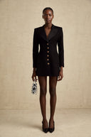 Cirelle Black Single-Breasted Blazer Dress