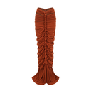 Cerelia brown twisted cut-out top & skirt matching set