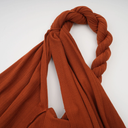 Cerelia brown twisted cut-out top & skirt matching set