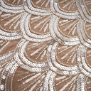 Adeline brown embellished mini dress - Aura Muse