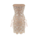 Adeline brown embellished mini dress - Aura Muse