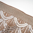 Adeline brown embellished mini dress - Aura Muse