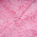 Adeline Pink Ribbon Detail Floral Lace Midi Dress - Aura Muse