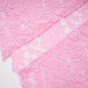Adeline Pink Ribbon Detail Floral Lace Midi Dress - Aura Muse