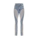 Amaris sheer - panelled jeans - Aura Muse