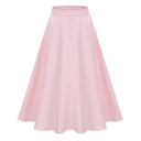 Annick Pink Self - Tie Blouse & Skirt Set - Aura Muse