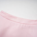 Annick Pink Self - Tie Blouse & Skirt Set - Aura Muse