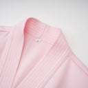 Annick Pink Self - Tie Blouse & Skirt Set - Aura Muse