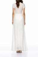 Arlette White Floral Lace Top & Trousers Set - Aura Muse