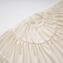Auréline Cream White Halterneck Shirred Maxi Dress - Aura Muse