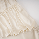 Auréline Cream White Halterneck Shirred Maxi Dress - Aura Muse
