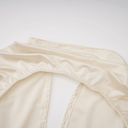 Auréline Cream White Halterneck Shirred Maxi Dress - Aura Muse