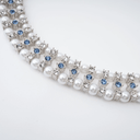 Aurora crystal - embellished faux - pearl necklace - Aura Muse
