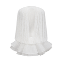 Beatrice Pearl Ivory Sheer Lace Draped Ensemble Set - Aura Muse