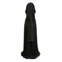 Bernadette Black Gathered Maxi Dress - Aura Muse