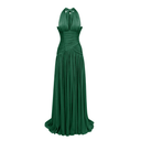 Bernadette Green Gathered Maxi Dress - Aura Muse