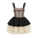 Bexley Black Sweetheart Rhinestone Mini Dress - Aura Muse