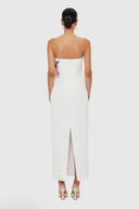 Bianca White Floral Embroidered Maxi Dress - Aura Muse