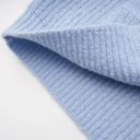 Blanche Blue Knit Two - Piece Blouse and Skirt Set - Aura Muse