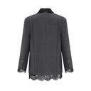 Calantha grey lace - panel blazer - Aura Muse