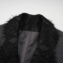 Calantha grey lace - panel blazer - Aura Muse