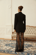 Calliope Blazer & Lace Skirt Set - Aura Muse