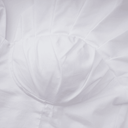 Celeste White Ruched Blouse & Skirt Set - Aura Muse