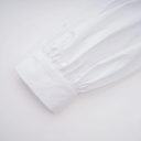 Celeste White Ruched Blouse & Skirt Set - Aura Muse