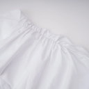 Celeste White Ruched Blouse & Skirt Set - Aura Muse