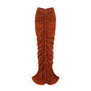 Cerelia brown twisted cut - out top & skirt matching set - Aura Muse