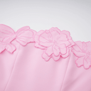 Cléa Pink Strapless Floral Embroidered Maxi Dress - Aura Muse